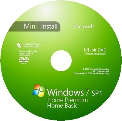 Microsoft Windows 7 SP1 HomePremium, HomeBasic x64 RU SM VII-XIII (2 in 1) by Lopatkin (2013)